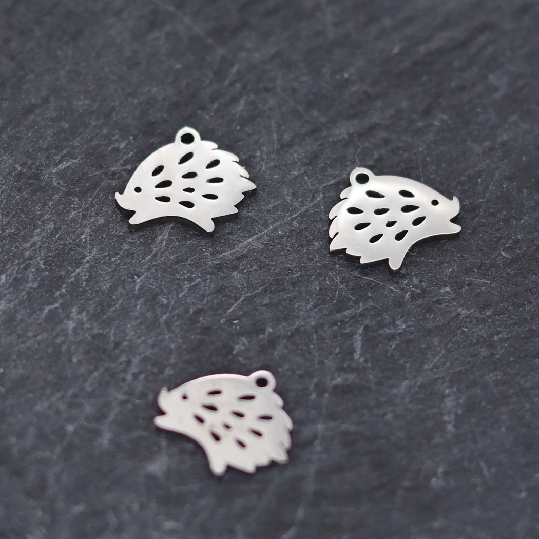 3pcs Hedgehog Charm For Jewelry Making Earring Pendant Bracelet Necklace Accessories Diy Findings Craft Supplies