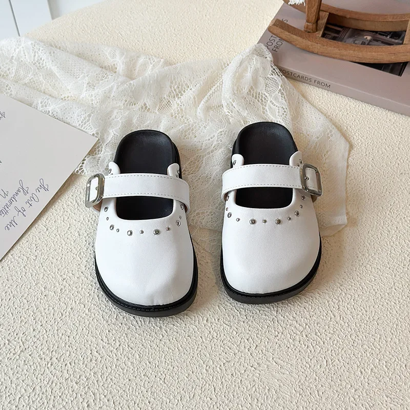 

Children Leather Shoes for Girls 2025 Autumn New Fashion Korean Style Soft Bottom Anti-slippery Versatile Princess Single Shoes