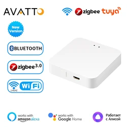 AVATTO Tuya ZigBee 3.0 Smart Gateway Hub，Smart Life APP Remote Controller Wireless Smart Home Bridge Work With Alexa Google Home