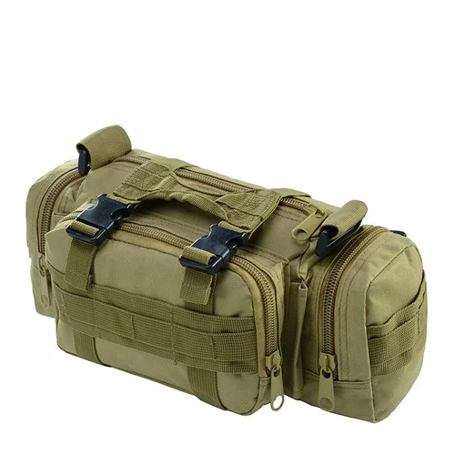 Riñonera táctica Molle para hombre, riñonera impermeable, riñonera para acampar al aire libre, bolsa para senderismo, bolsa de pecho 3P, cartera, cinturón