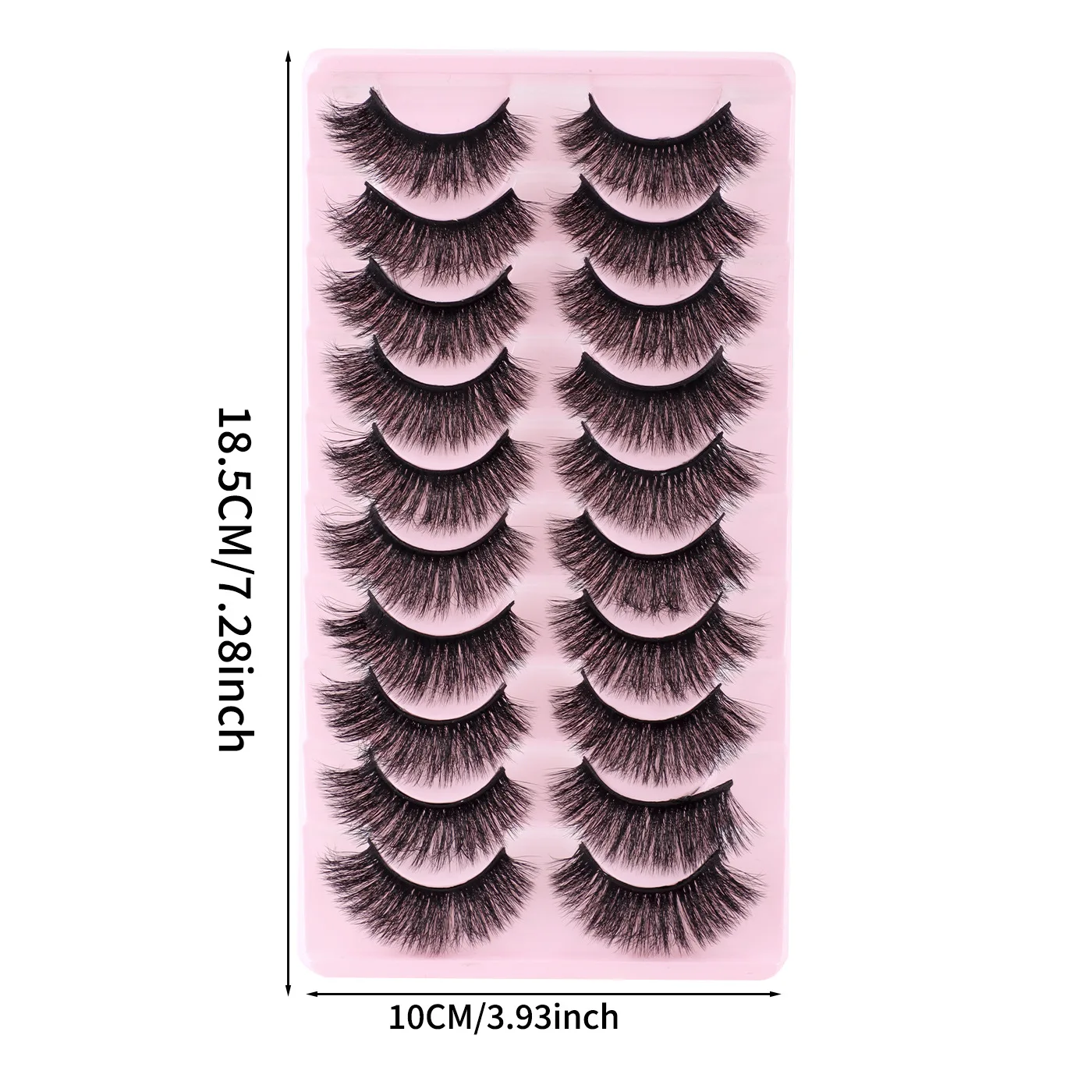 ขนตาปลอม 10 คู่ ชุด DD Curve ขนตาปลอมแบบธรรมชาติ งอนเด้ง หนา สำหรับกิจกรรมประจำวัน