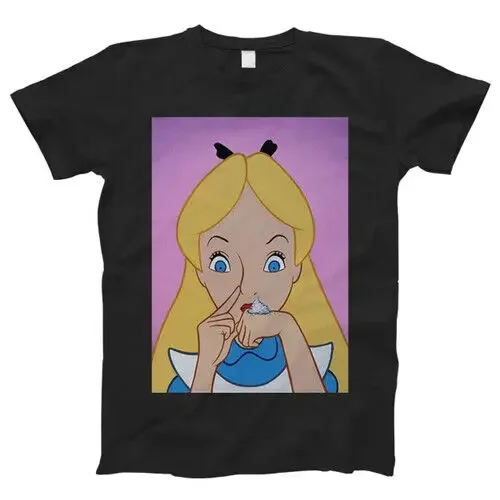 Alice Wonderland Cocain Funny Drug T SHIRT Size S-5XL