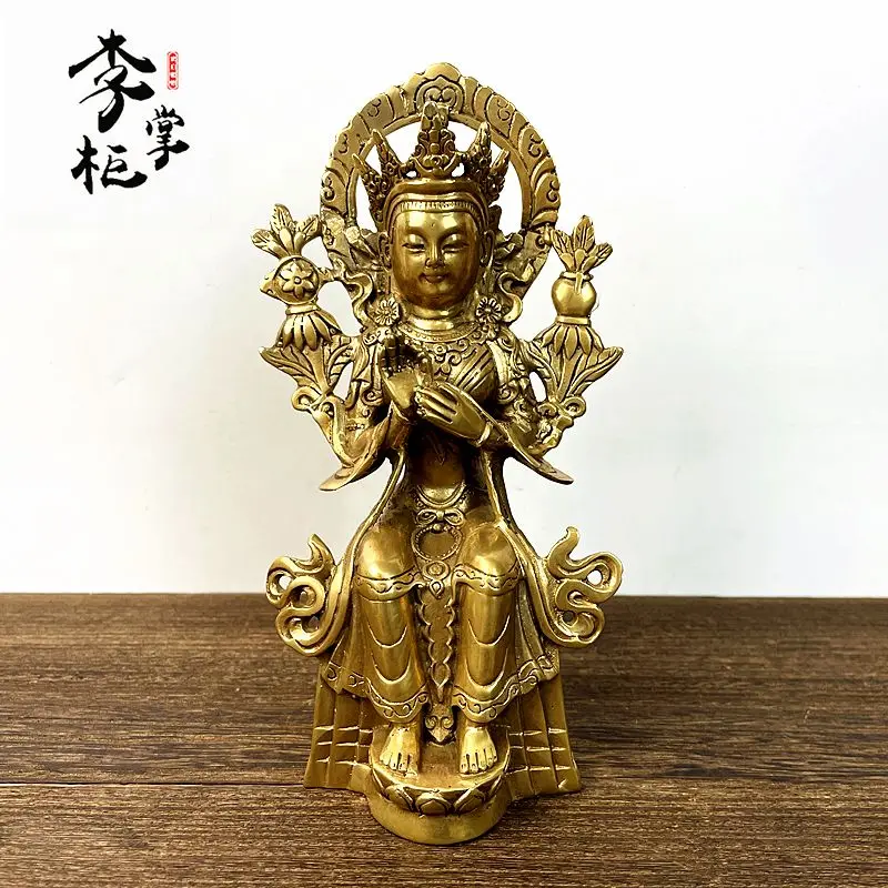 Shopkeeper Li, the home is dedicated to Tibetan Tantra pure copper forced Buddha Future Buddha Maitreya Bodhisattva Tibetan Budd