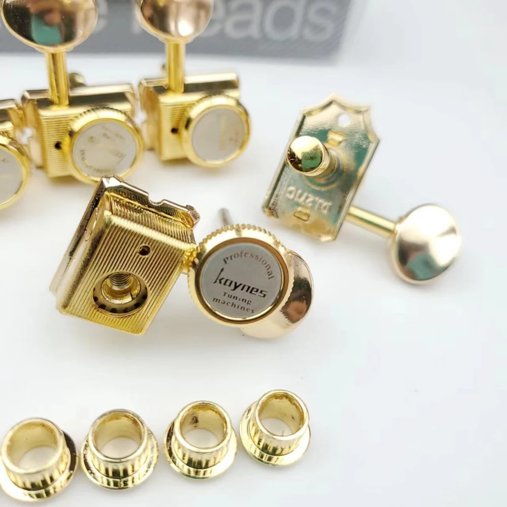 1 Set 6 In-line Golden Locking Vintage Electric Guitar Machine Heads Tuners For ST TL Guitar Lock String Tuning Pegs Golden