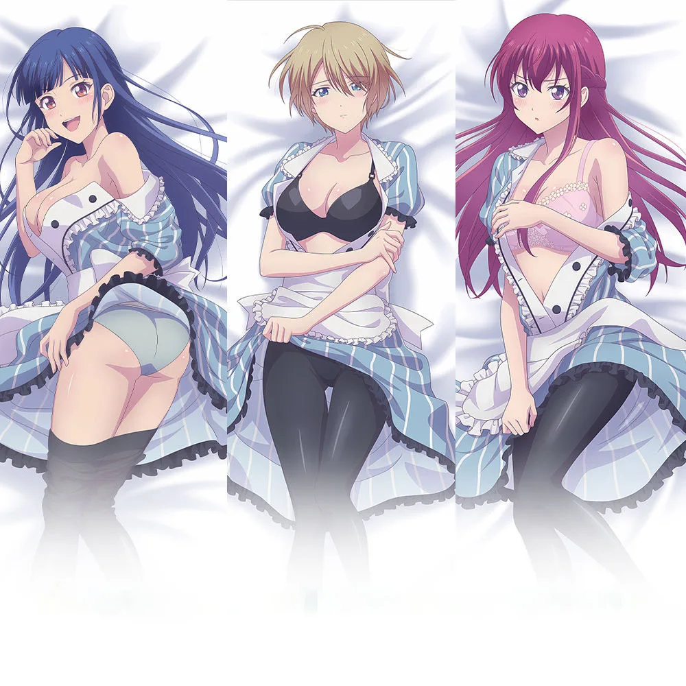 

Anime The Café Terrace and Its Goddesses Hugging Body Pillow Cover Bed Decor Double-Side Print Pillowcase Peach Skin Dakimakura