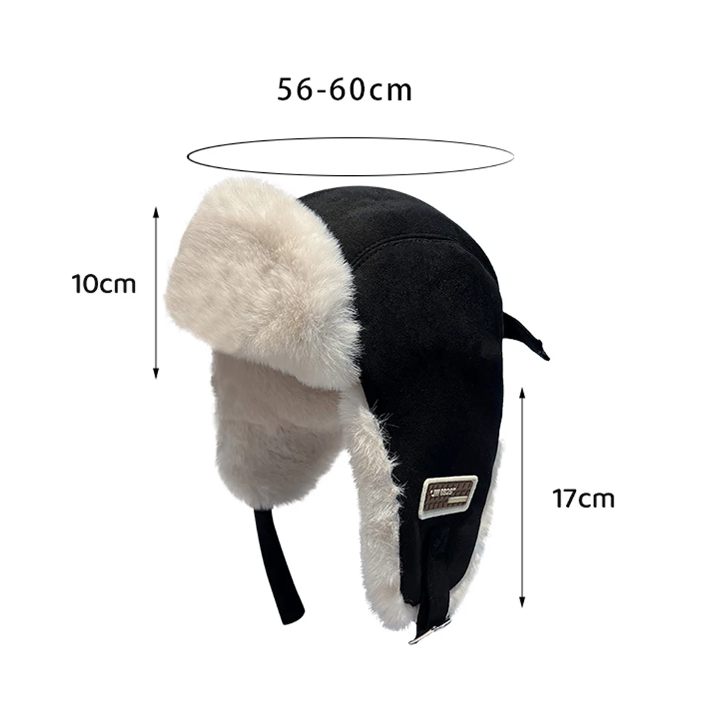 1 pz Donne Autunno E Inverno Paraorecchie Caldi Addensare Orecchio-flapped Cappello Inverno a prova di Freddo Cappello Caldo 2024 Inverno Cappello Russo