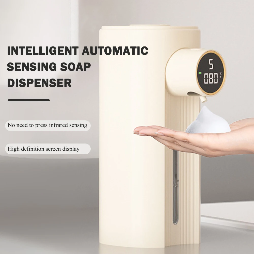 Automatic Liquid Soap Dispenser Touchless Sensor Rechargeable Bathroom Smart Foam Machine 350ML Liquid Soap Dispenser Container