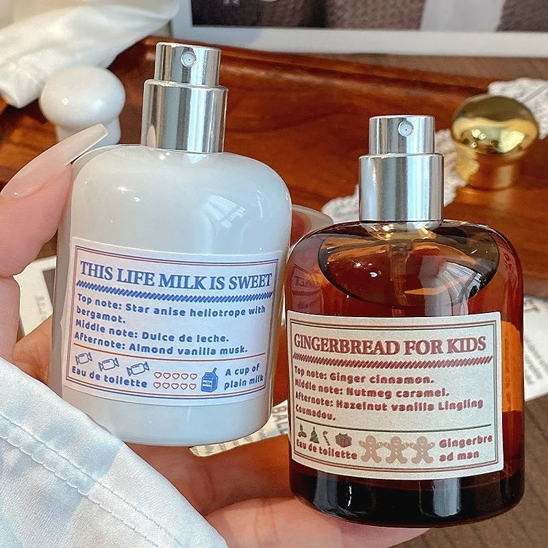 Nuevo Perfume De almizcle Gourmet, leche, pan De jengibre, tentación, Eau De Toilette, Spray, marca Master, mezcla Floral, bergamota, Perfume Woody, 50ml