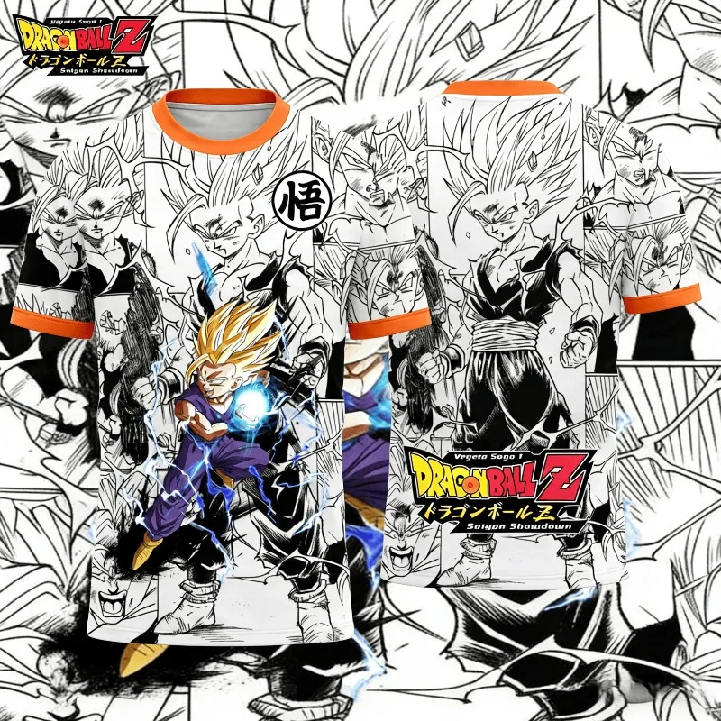 2026 Dragon Ball Son Goku Grafik-T-Shirt Fußballtrikot Sport Schnelltrocknend Herren-T-Shirt Kinderkleidung Tee Y2k Damen