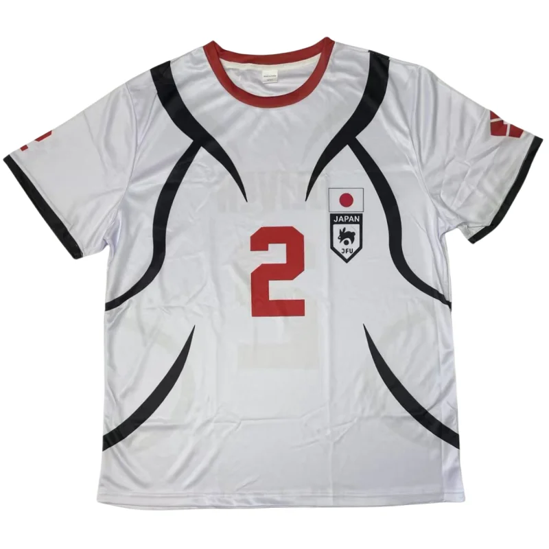 Anime Blue Lock Aiku 셔츠 코스프레 의상 # 2 일본 U20 아이쿠 축구 유니폼 올리버 아이쿠 축구 훈련 티셔츠 3D 인쇄