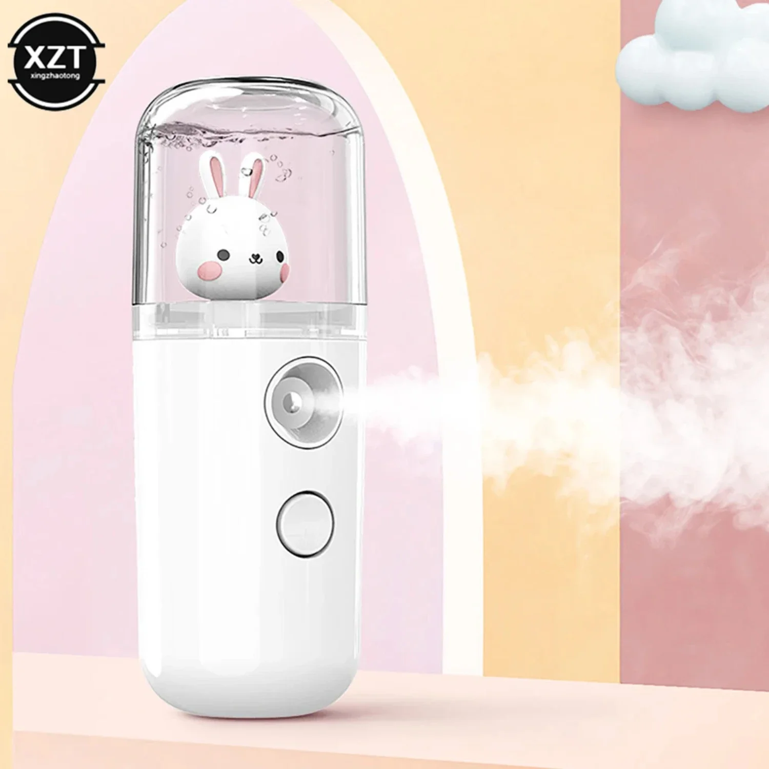 

Compact and Portable Mini USB Atomizer Air Purifier with Aromatherapy Essential Oil Diffuser - Hydrating 30ml Capacity for Compa