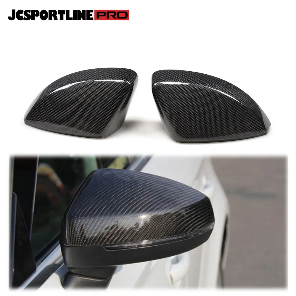 

Car-Styling 1 pair Carbon Fiber Replacement Side Review Mirror Covers for Audis A3 S3 RS3 8V 2013 - 2016 without Side Assist