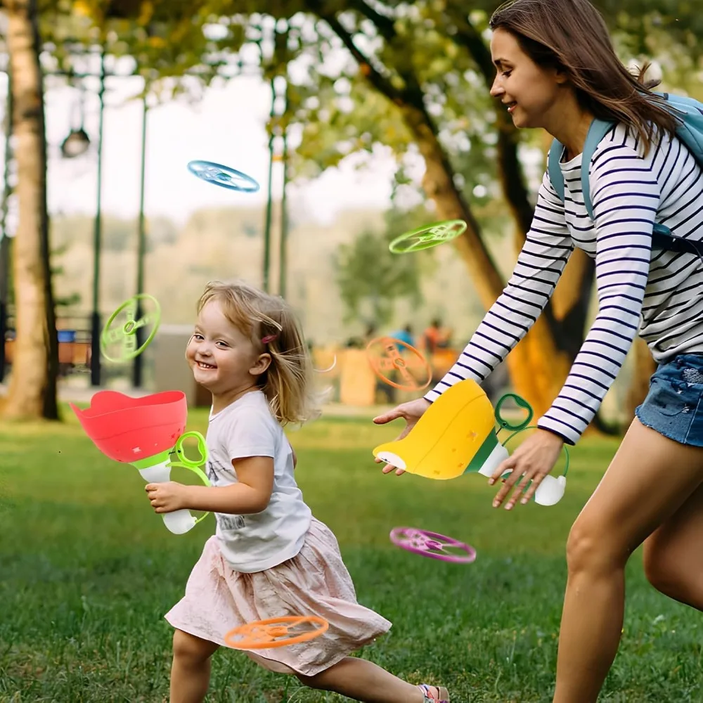 24 Pack Flying Discs Supplement Set - Compatible with Most Handheld & Foot-Powered Toys, 4 Vibrant Colors view 6