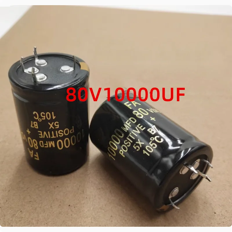 1 قطعة أربعة دبوس مُكثَّف كهربائيًا63V80V100V200V250V125V420V500V 10000UF15000UF22000UF12000UF2200UF6800UF1500UF