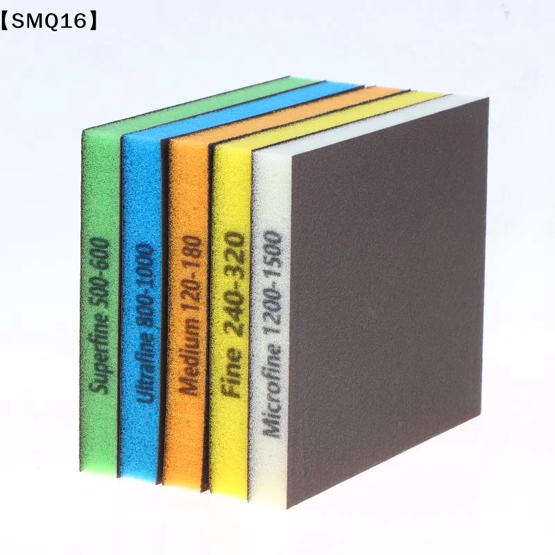 8Pcs Double Sided Sponge Sanding Pads Portable Car Furniture Polishing Assorted Grits 120 To 1500【SMQ】