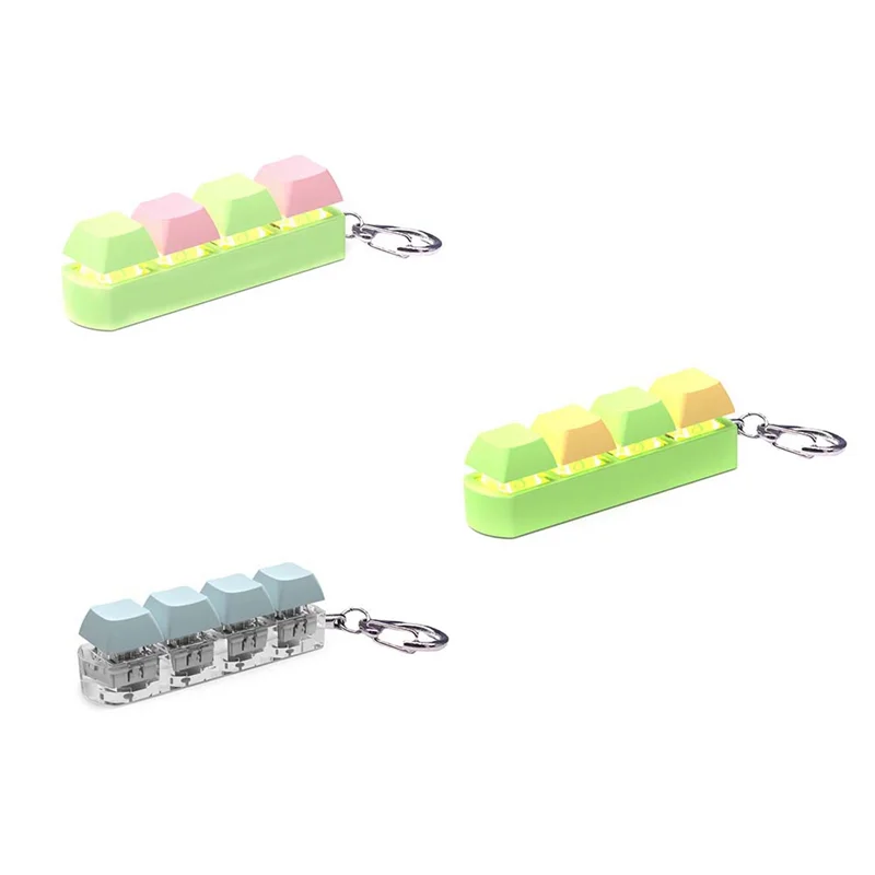 A30F-Decompression Keyboard Clicker Keyboard Cube- Mechanical Key Button Stress Relief For Adult Gifts