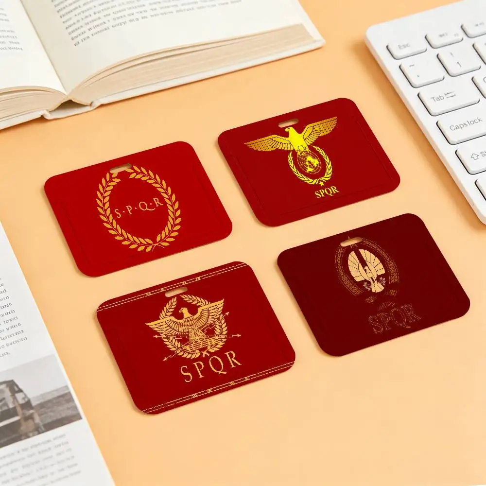 

Держатель для карт с логотипом Roman SPQR, держатели для удостоверений личности, банковских карт, студенческих проездных билетов, разрешений на работу, аксессуары и подарки