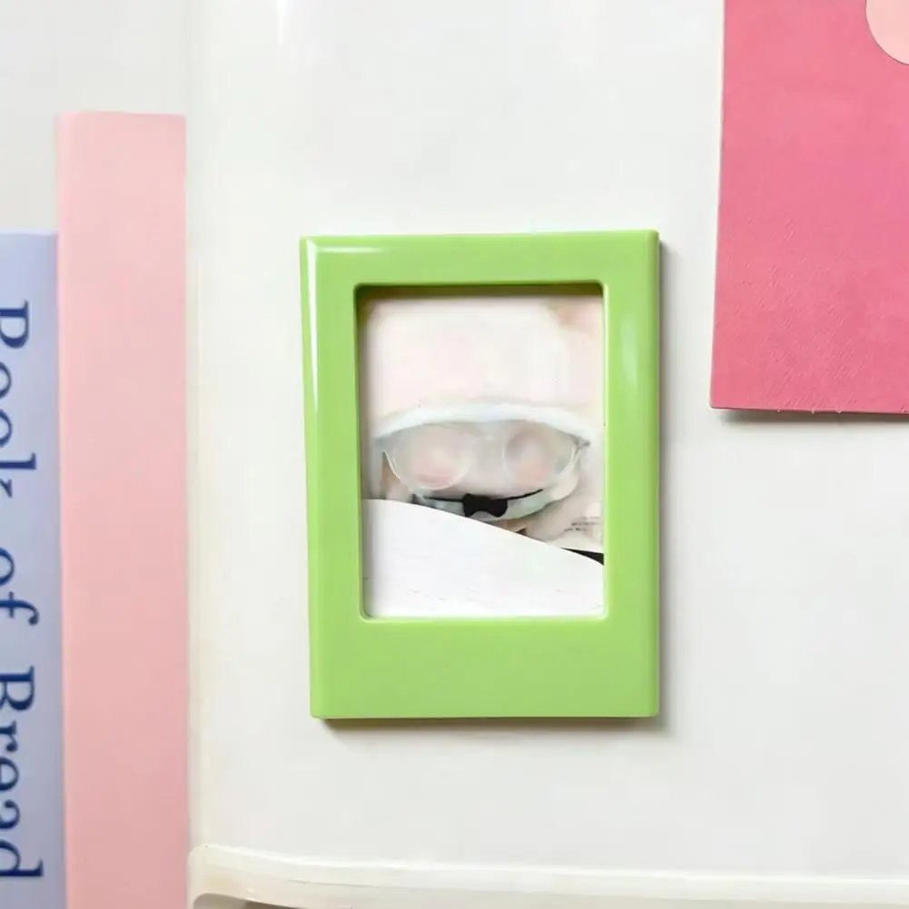Magnetic Surface Decor Magnetic Fridge Decoration Diy Photo Frame Refrigerator Magnet 3-inch Picture Holder Decorative for Home