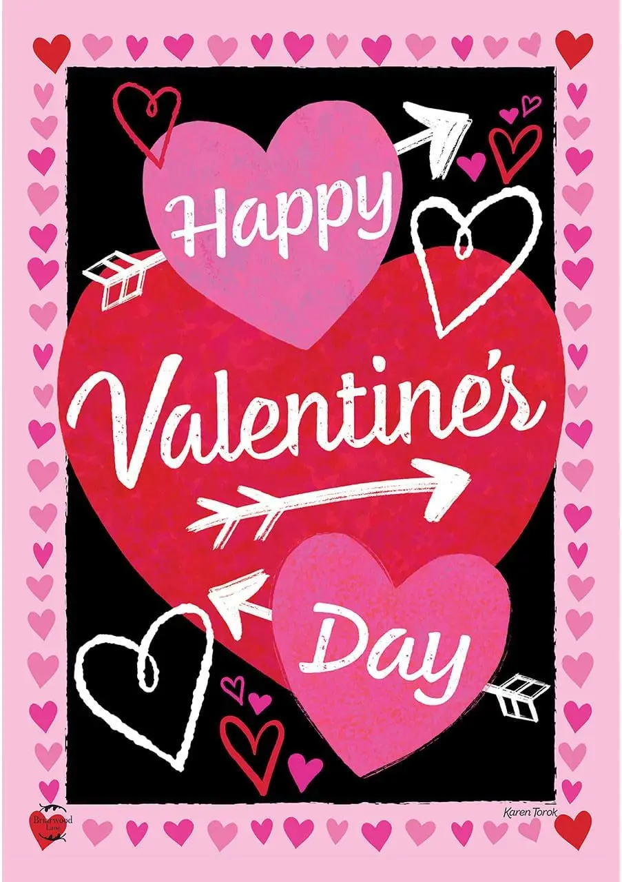 Briarwood Lane Cupid's Hearts Garden Flag UUL EEZ