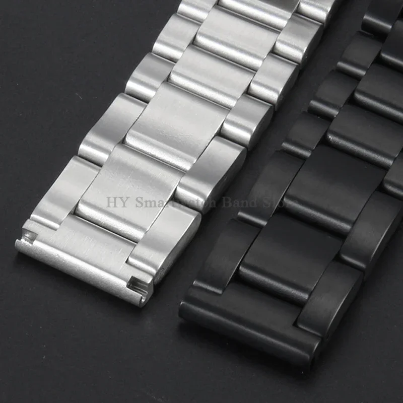 18/19/20/22/24mm/25mm Stainless Steel Watch Strap for Seiko for Huawei Watch Gt2/3 Wrist Band Folding Buckle Luxury Men Bracelet