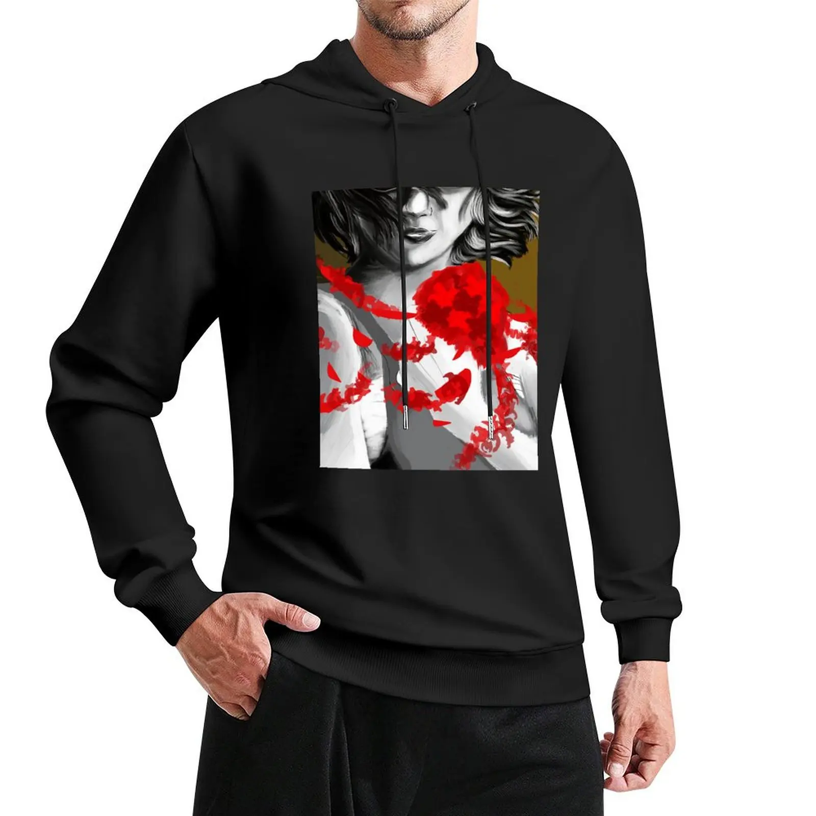 I remember flowers Pullover Hoodie graphic t shirts men japanese style men's clothes tracksuit