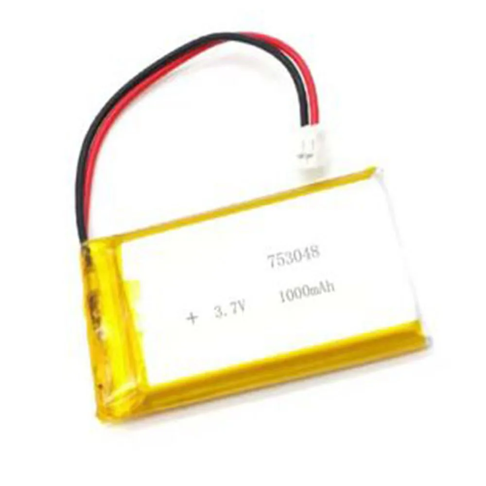 Rechargeable 3.7V 1200Mah 753048 Lithium Polymer Ion Battery For MP3 MP4 LAPTOP MOBILE POWER CHARGING TREASURE POWER DVD