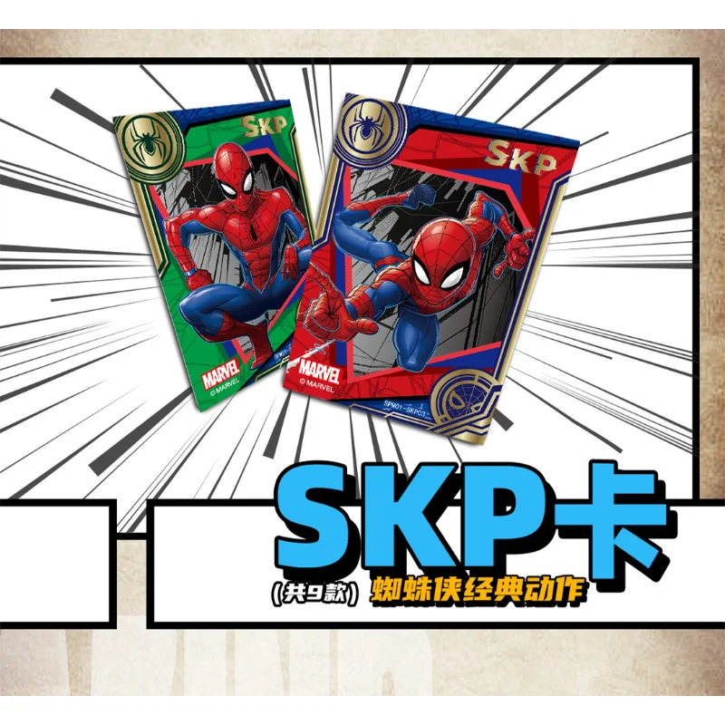 Marvel-tarjeta de Iron Man Spider-Man, juego de cartas genuino de Avengers Alliance, universo paralelo, juguete de regalo de Navidad, novedad de 2023