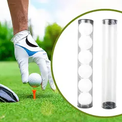 Golf Ball Tube Barrel Golfs Case Round Anti Scratch Displaying Collectibles