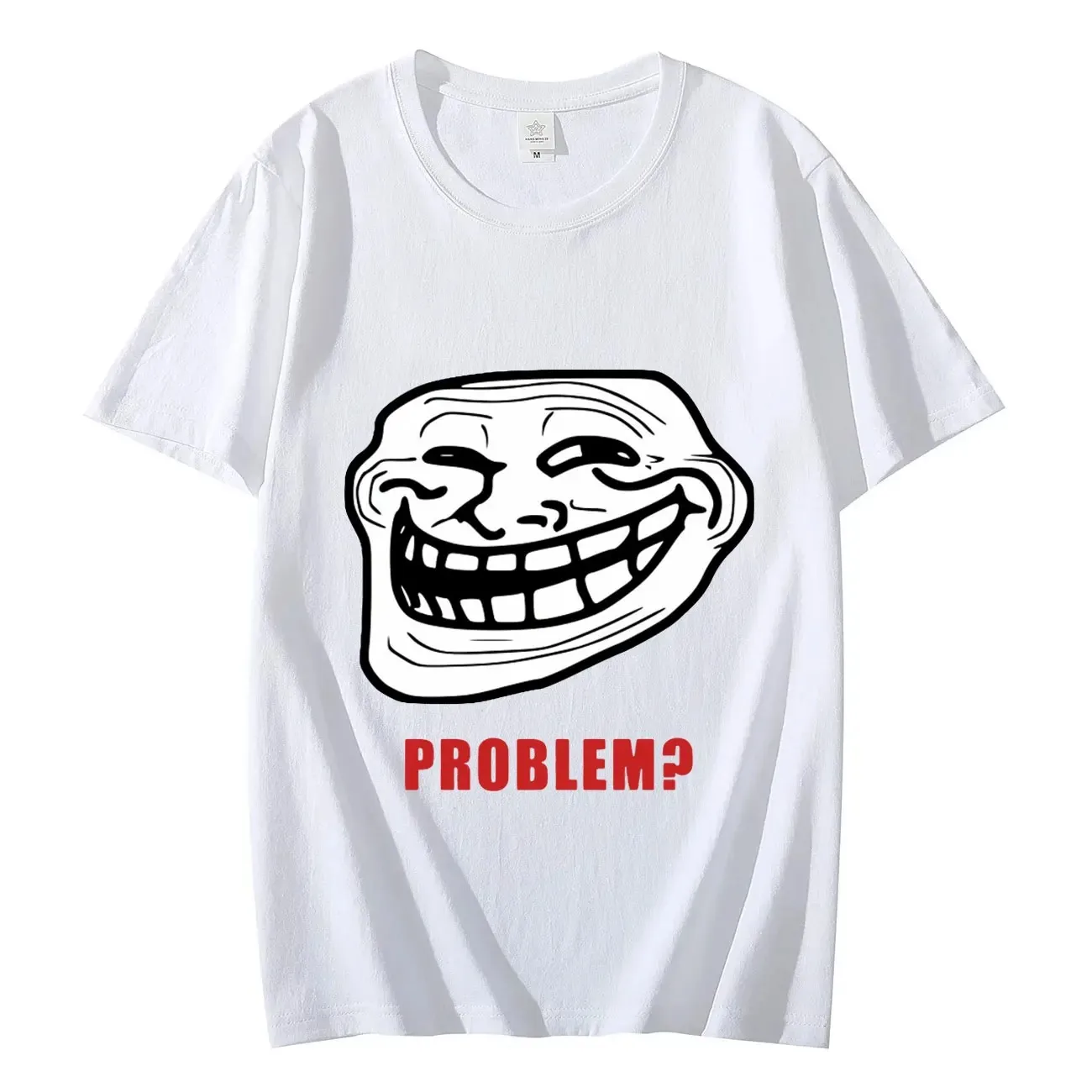 Funny Trollface Meme Rage Comic Funny Troll Joke Internet Meme T-shirt  Cotton Short Sleeve T Shirts Vintage Fashion T-shirts