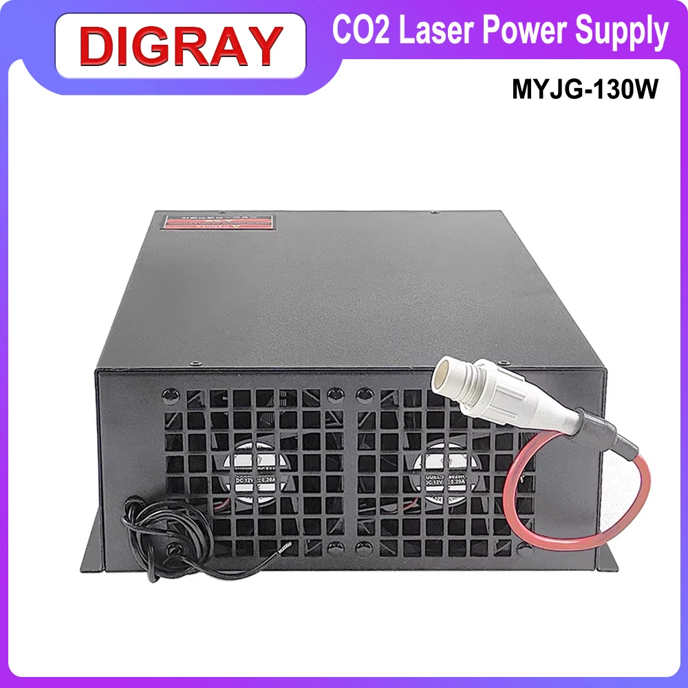 DIGRAY 130W Co2 Laser Power Supply MYJG-150W for 130W 150W Laser Cutting and Engraving Machine