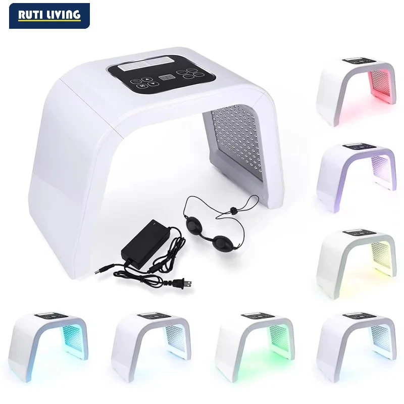 Rechargeable Facial LED Mask 7 Colors Photon Beauty Mask Skin Rejuvenation Home Face Lifting Whitening Skin Care