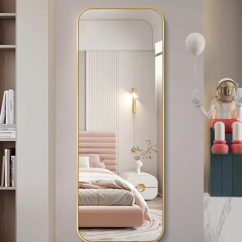 dressing wall-mounted cloakroom floor-to-ceiling full-body mirror home entrance fitting mirror