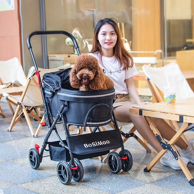 

Cat And Dog Universal Trolley For Small And Medium-sized Dogs Lightweight And Breathable Foldable Pet Cart For Outdoor Use