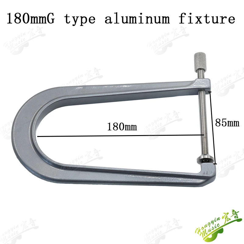 

1 шт., инструмент для бриджа классической гитары, ручная работа, твердый клен, дерево, железо, зажим для глубокого горла для гитарного моста, F-образная деревянная приспособление