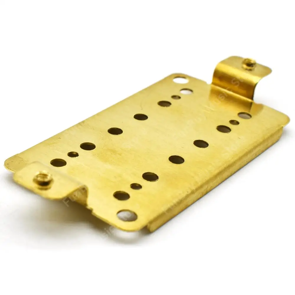 1pair Brass Humbucker Guitar Pickup Base Plate Baseplate 50mm Pole Spacings for Lp Electric Guitar Replacement Parts