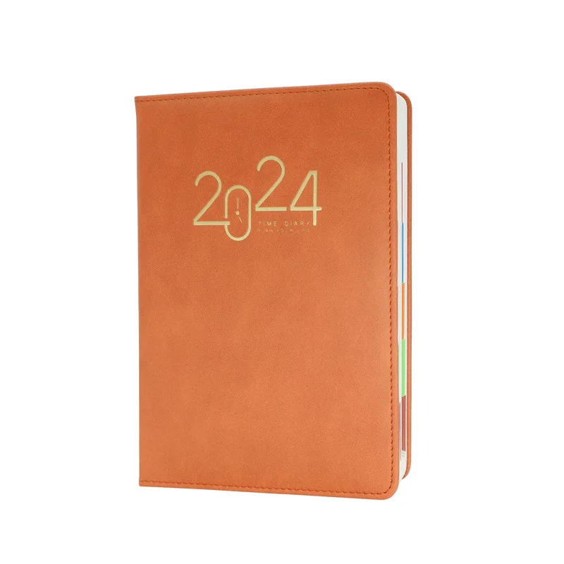 2024 New Buckle A5 Notebook Chinese and English Yearbook Business Gift Customized Enterprise Logo Notebook monthly planner