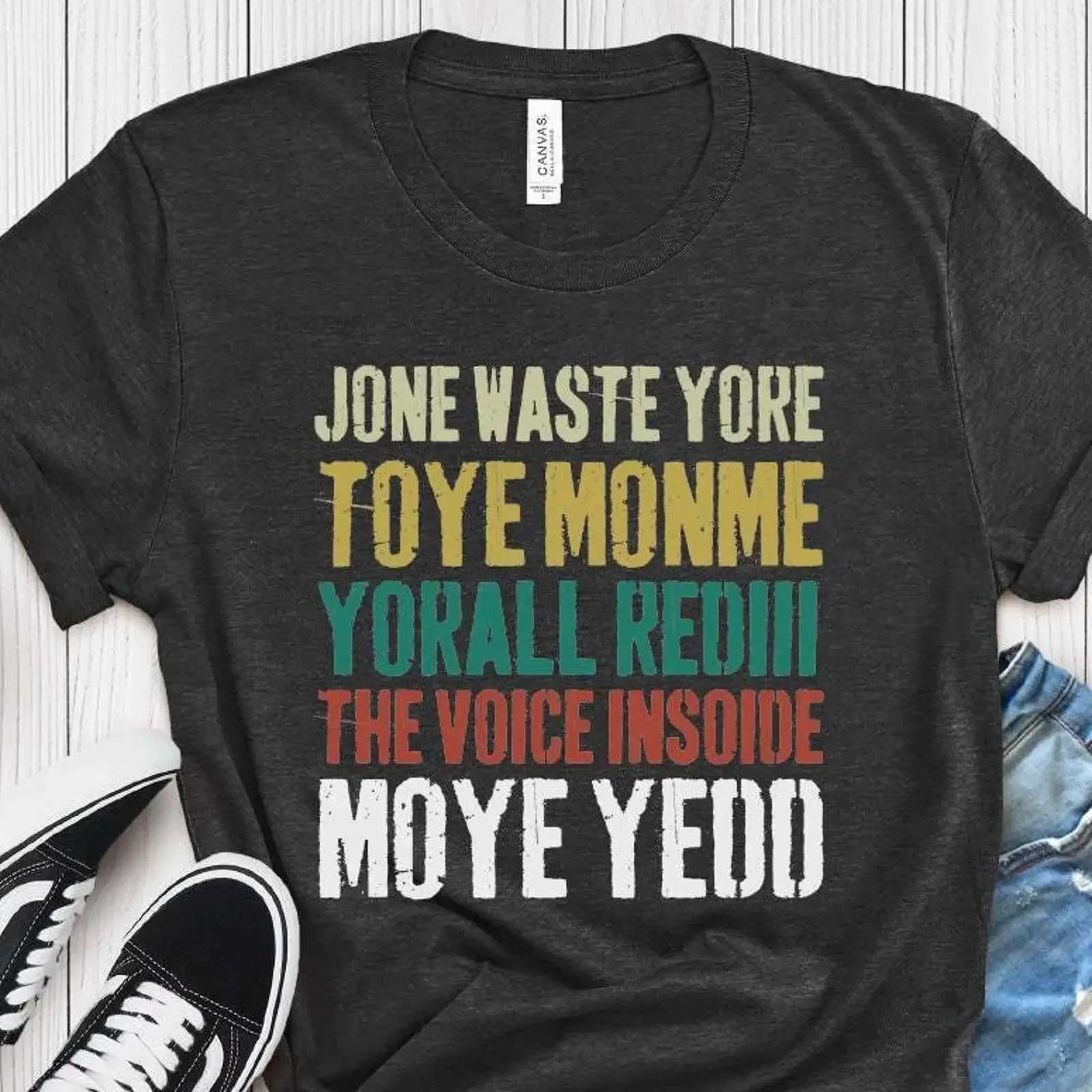 Jone Waste Yore Toye Monme T Shirt Jersey vintage Washed designer clothes Breathable Stylish Unisex Comfortable