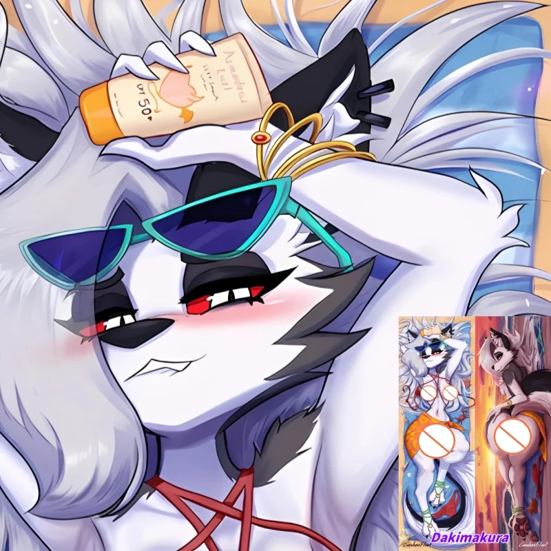 

Dakimakura Anime Pillowcase helluva boss Double-sided Print Life-size Body Pillow Cover Bedding Gifts