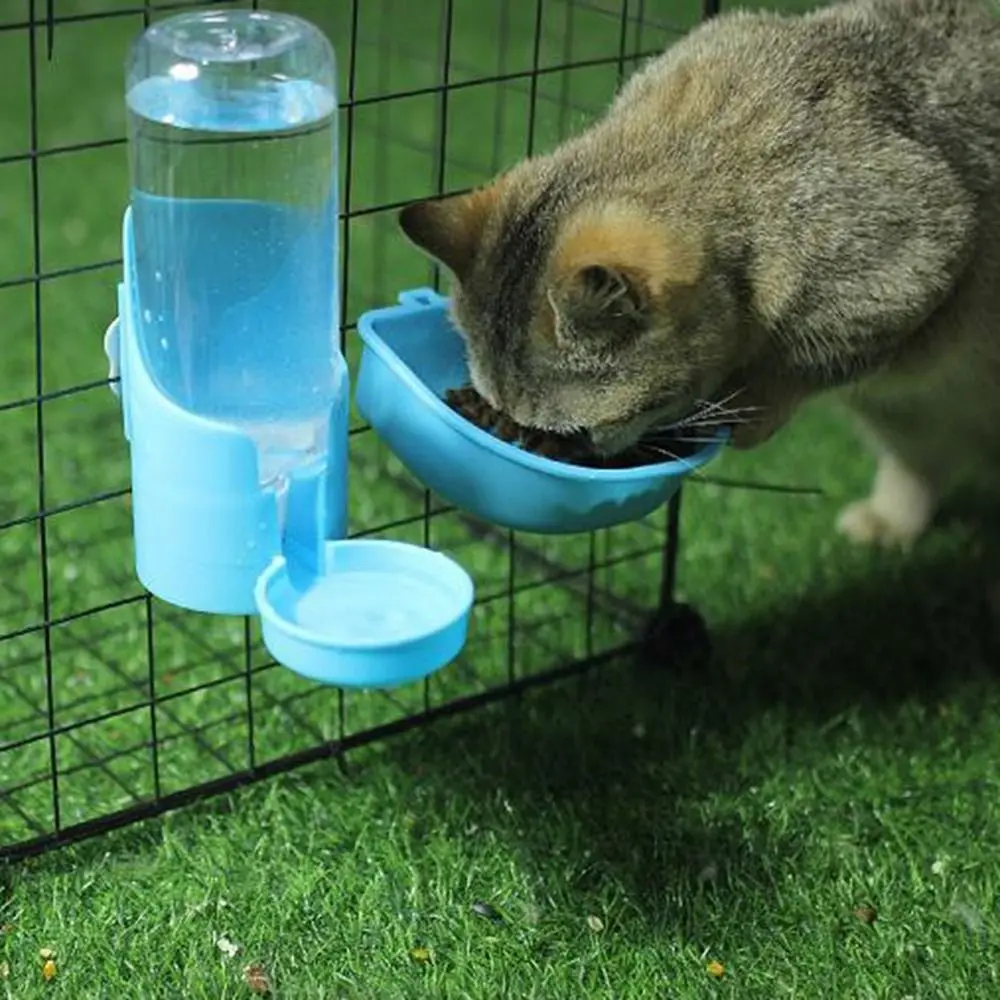 

Plastic Small Pet Food Feeder Large Capacity Removable Pet Water Feeder Dispenser Washable Hanging Pet Drinking Fountain Feeder