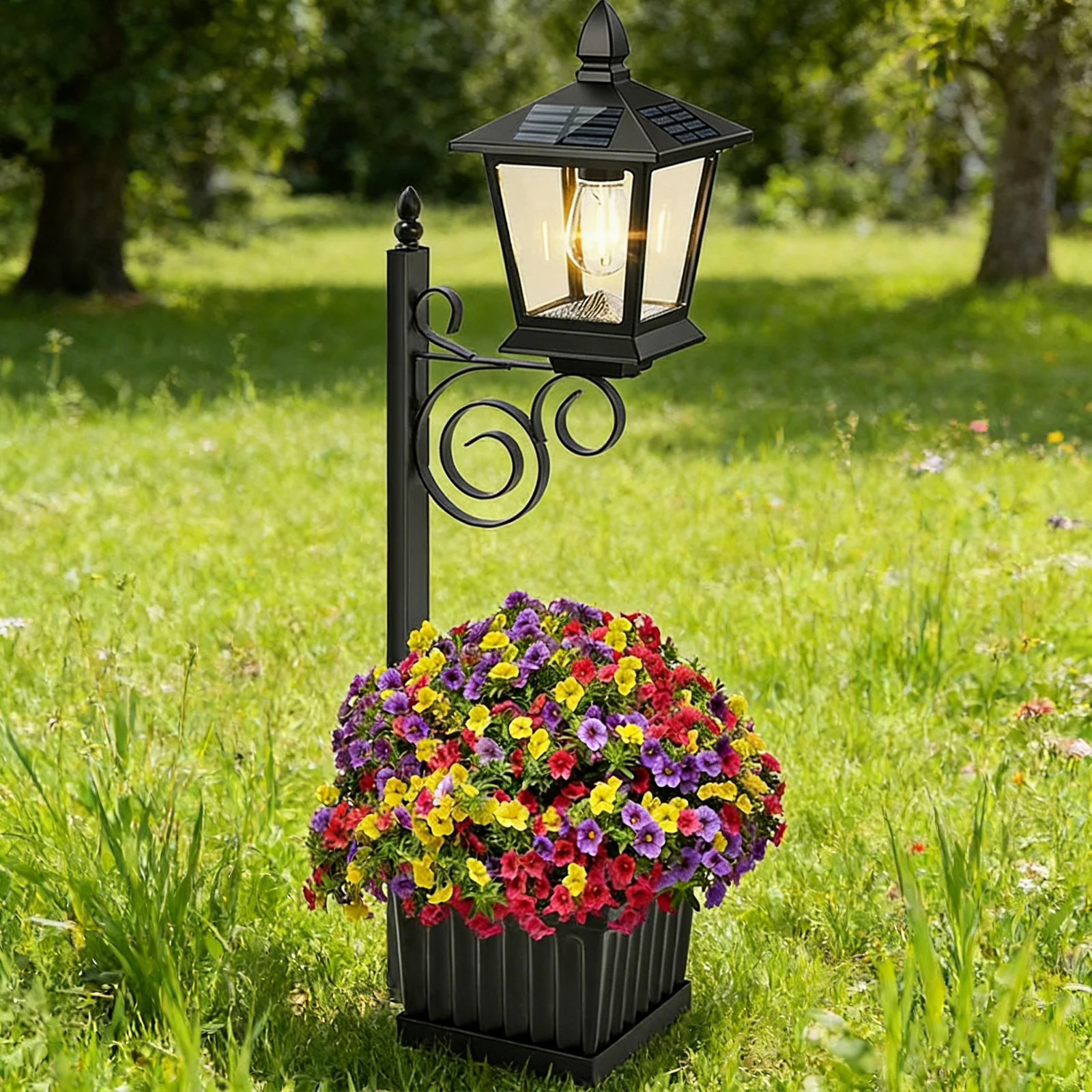 2-in-1 Solar Planter Lamp 8-10 - огляд і ціна Outdoor Lighting Front Yard