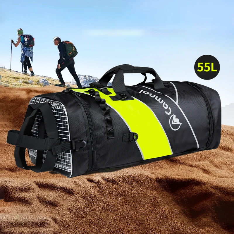 55L Rope Storage Backpack, Outdoor Bag for Climbing, Rappelling & Mountaineering Equipment