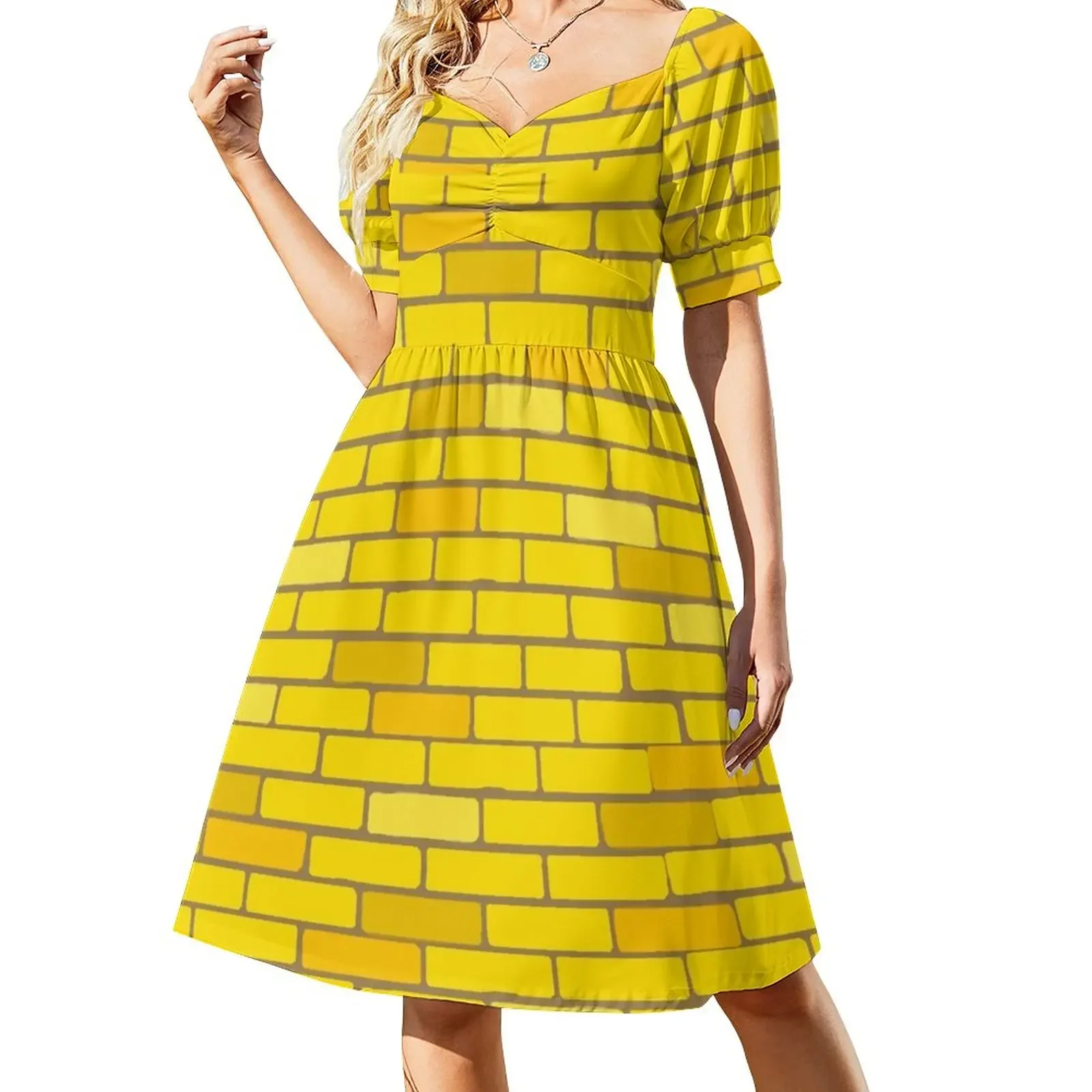 

Oz Yellow Brick Street Short-Sleeved Dress Bridesmaid dress woman Dress woman sensual sexy for women women dresses