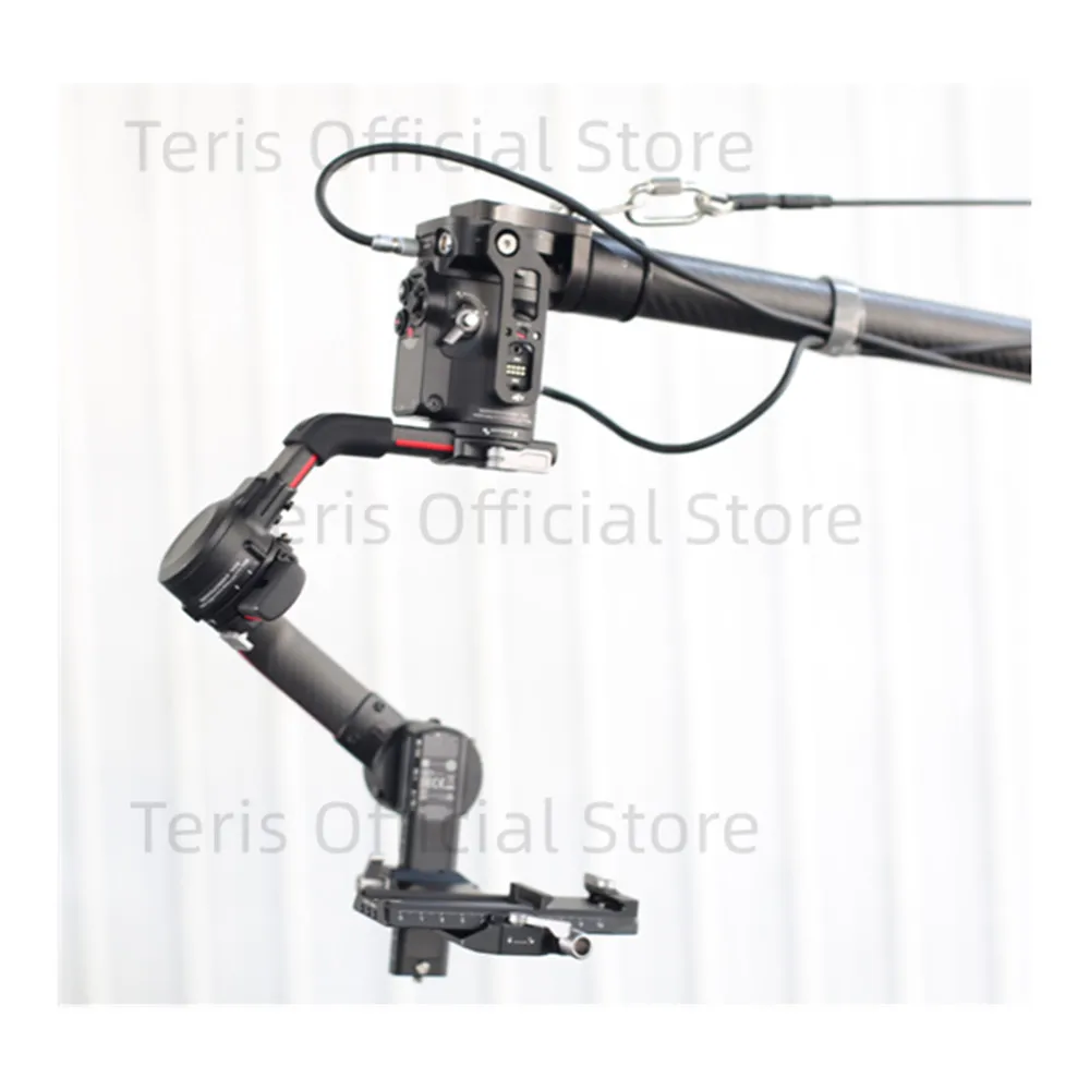 جهاز JQ40-III صغير من ألياف الكربون ، متوافق مع DJI Ronin RS2 ، رافعة Zhiyun 2 مثبت ، حمولة 10 كجم ، 4 متر