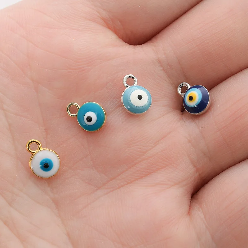 Accesorios de joyería DIY elegantes y de nicho, accesorios de ropa de moda de ojo de aleación de ojo de diablo turco