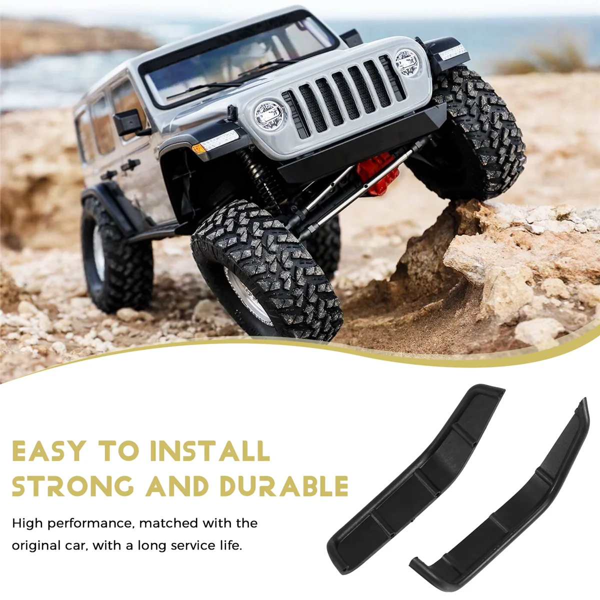 Guardabarros RC 1/10 para RC Crawler RC4WD JEEP Wrangler AXAIL Scx10 Body