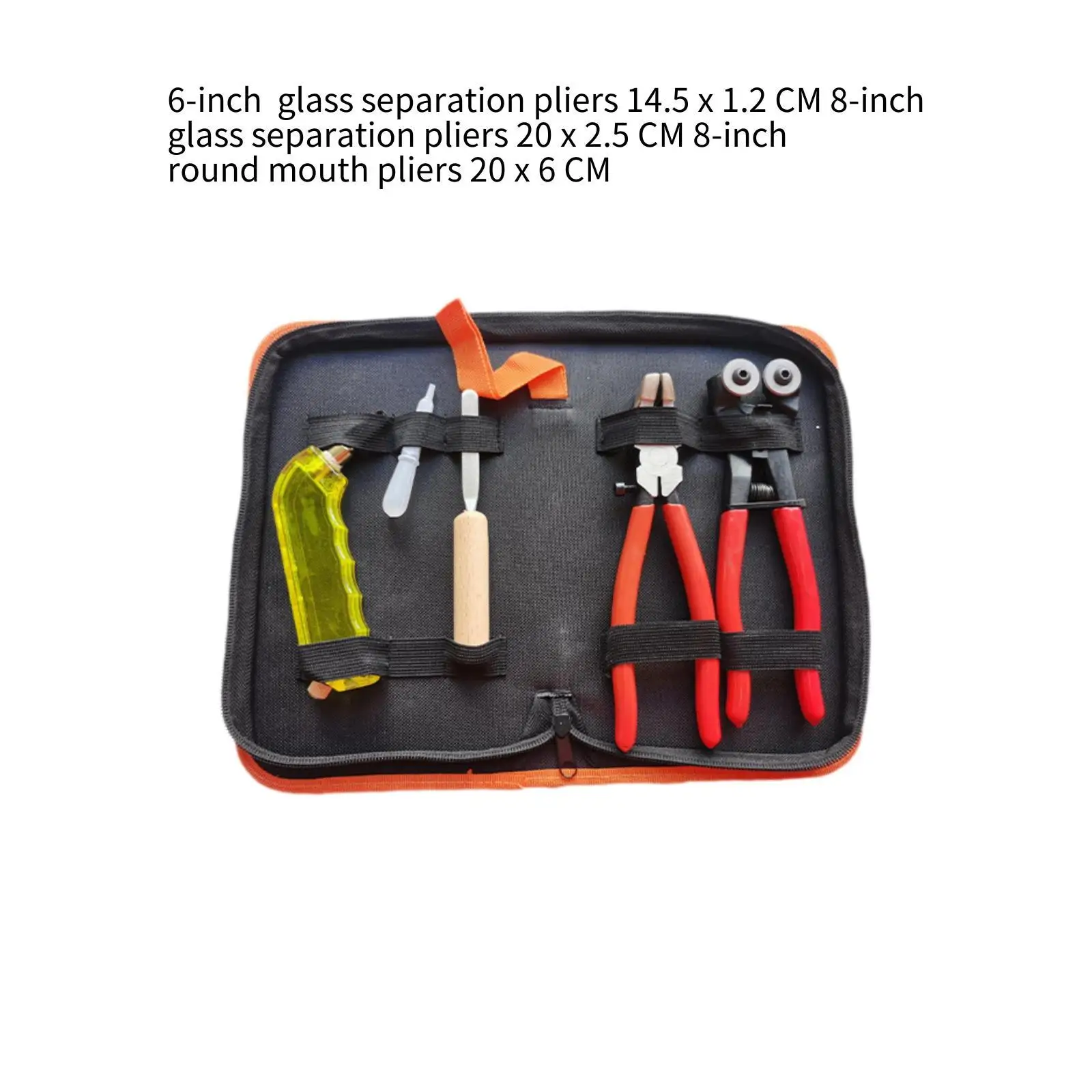 Glass Cutting Tool Set Glass Tile Nippers for Window Fusing Work Breaking