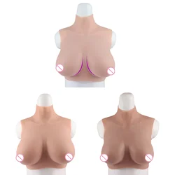 KnowU E Cup Breast Forms False Tits Flared Breasts Natural Sagging Big Fake Boobs Shemale Transgender Crossdresser Cosplay