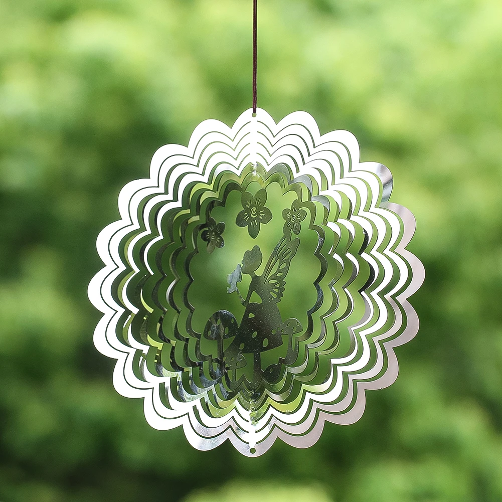 3 قطعة غابة الرياح الخيالية مستوحاة من حكاية خرافية عناصر زخرفية رائعة ثلاثية الأبعاد نافذة الحديقة ساحات عرض طارد الطيور