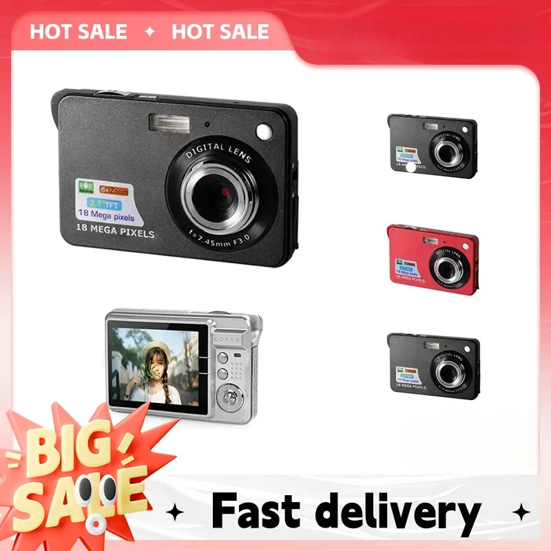 Image of Fotocamera digitale HD con schermo LCD Fotocamere per bambini Videocamera fotografica istantanea anti-vibrazione per esterni Videocamera fotografica ricaricabile cod004