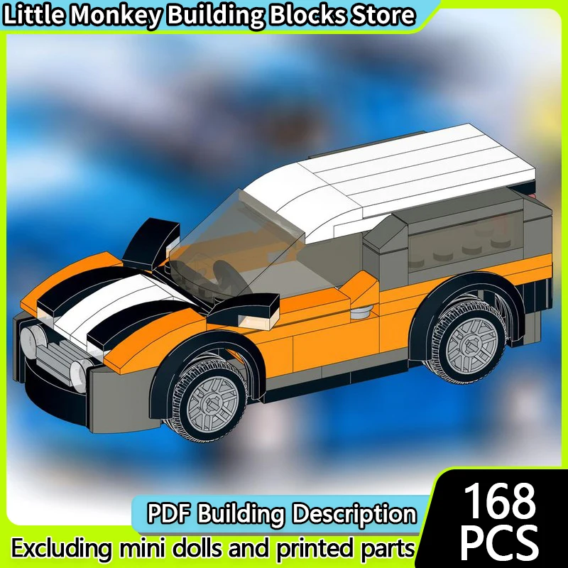 

Модель скоростного гоночного автомобиля MOC, строительные кирпичи, классический внедорожник, модульная технология, детские праздничные подарки, сборка игрушек, костюм